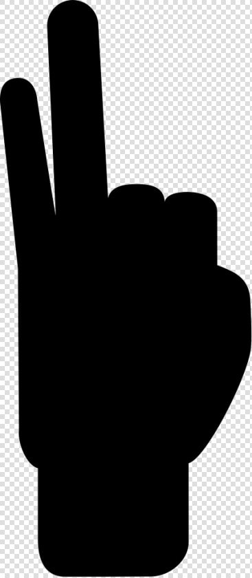 Hand With Two Raised Fingers  HD Png DownloadTransparent PNG