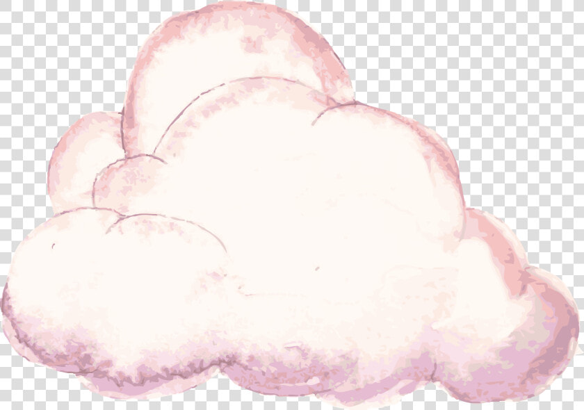 Cloud Png Vector   Pink Cloud Watercolor Png  Transparent PngTransparent PNG