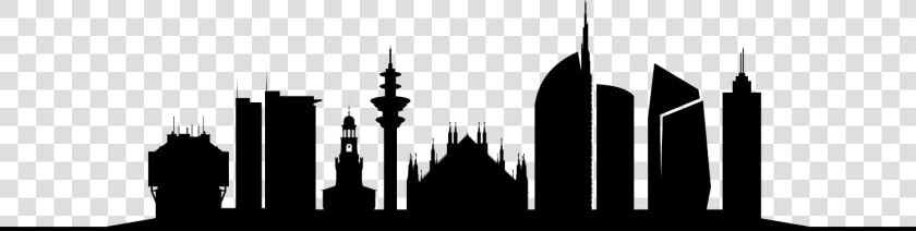 London Paris New York Milan   Milan Skyline Silhouette Png  Transparent PngTransparent PNG