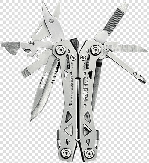 With 15 Tools Including Pliers  Knives  And Screwdrivers   Gerber Suspension Nxt Tool  HD Png DownloadTransparent PNG