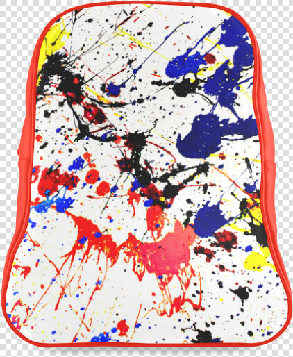 Blue  amp  Red Paint Splatter School Backpack large   Red And Blue Paint Splatter Background  HD Png DownloadTransparent PNG