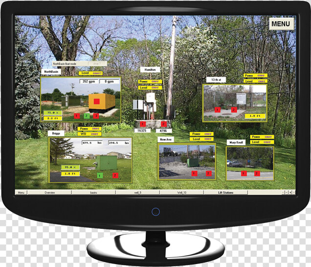 Scada Water Management And Monitoring   Computer Monitor  HD Png DownloadTransparent PNG