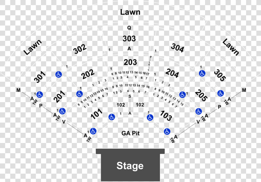 North Island Credit Union Amphitheatre Seating Chart  HD Png DownloadTransparent PNG