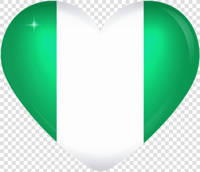 Download Nigeria Large Heart Flag Clipart Png Photo   Nigerian Heart  Transparent PngTransparent PNG