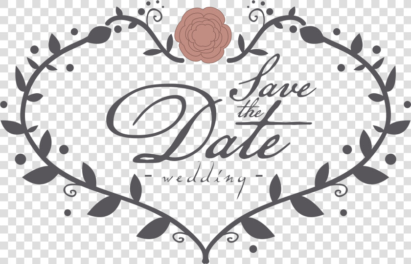 Heart Overlay Png  wedding Photo Overlay Text Elements   Save The Date Png Hd  Transparent PngTransparent PNG