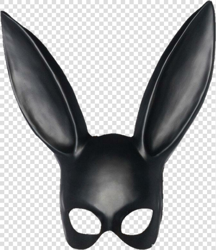 Bunny Ears Clipart Mask   Black Bunny Mask Png  Transparent PngTransparent PNG