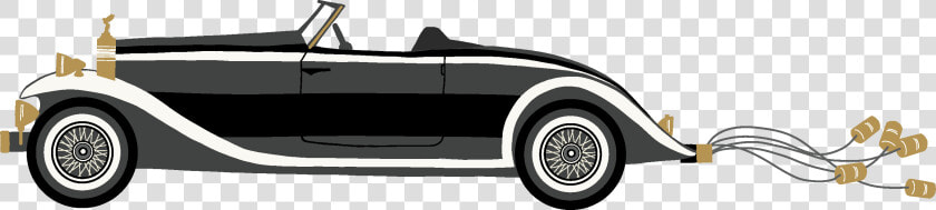 Wedding Car Print  amp  Cut File   Antique Car  HD Png DownloadTransparent PNG