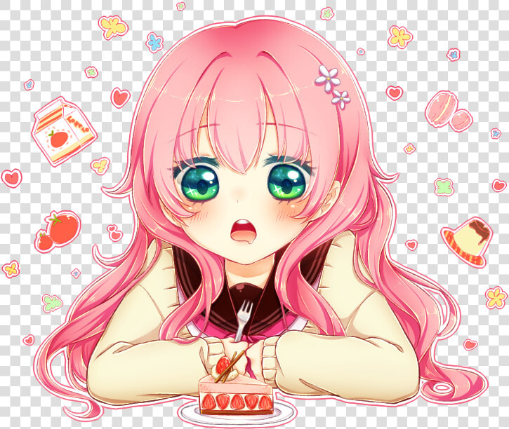 Transparent Happy Anime Girl Png   Anime Girl Happy Birthday  Png DownloadTransparent PNG