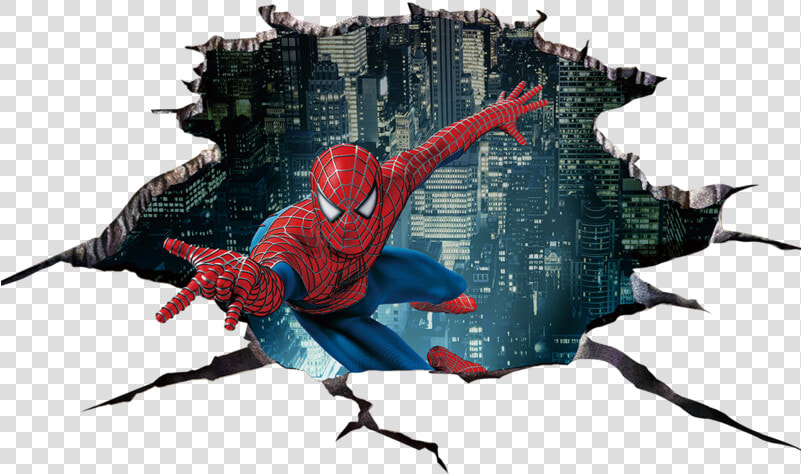 Graphic Starry Character Spider Fictional Design Night   Spider Man 3d Wall Stickers  HD Png DownloadTransparent PNG