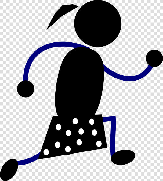 Running Girl Svg Clip Arts   Dibujo De Una Persona Haciendo Ejercicio  HD Png DownloadTransparent PNG