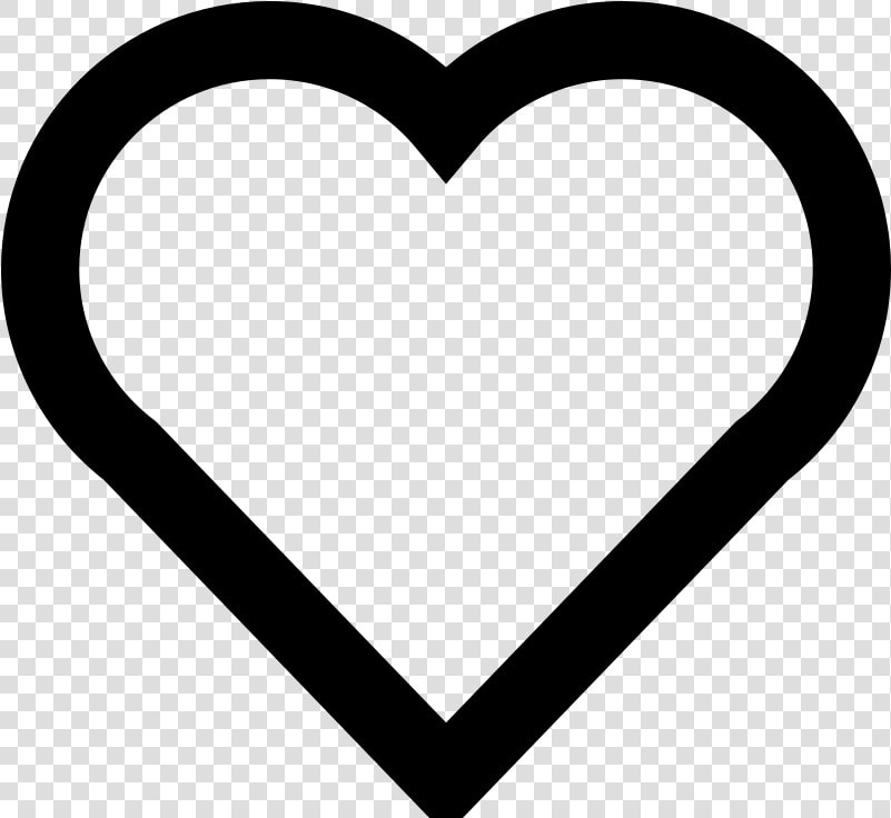 Hear Outline Clipart   Heart Line Icon Png  Transparent PngTransparent PNG