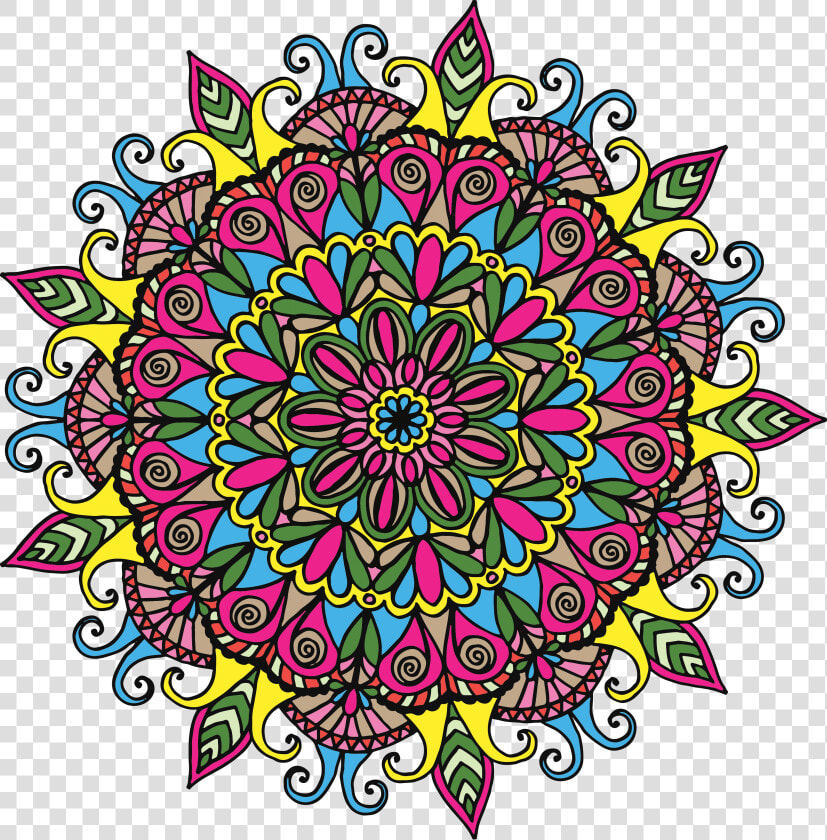 Mandala Png Transparent   Rangoli Stickers Google Pay  Png DownloadTransparent PNG