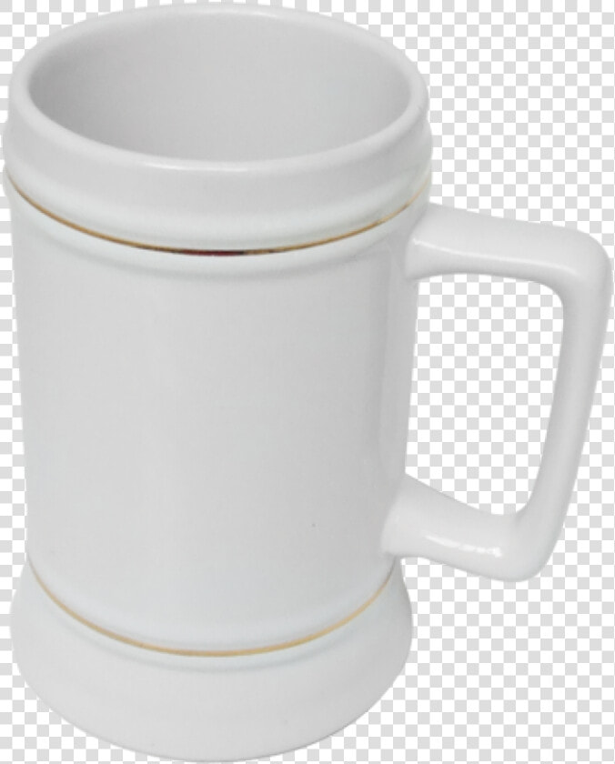 Beer Stein Mug With Gold Trim   Coffee Cup  HD Png DownloadTransparent PNG