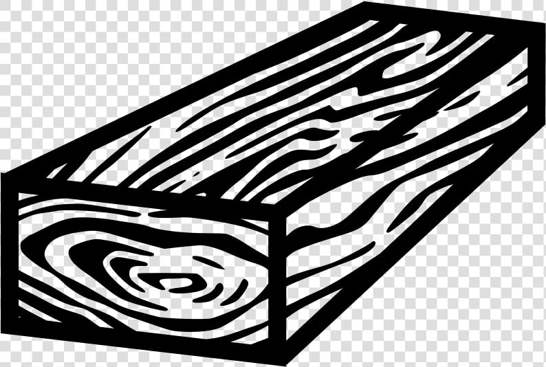 Wood Block Bw Free Png   Piece Of Wood Black And White  Transparent PngTransparent PNG