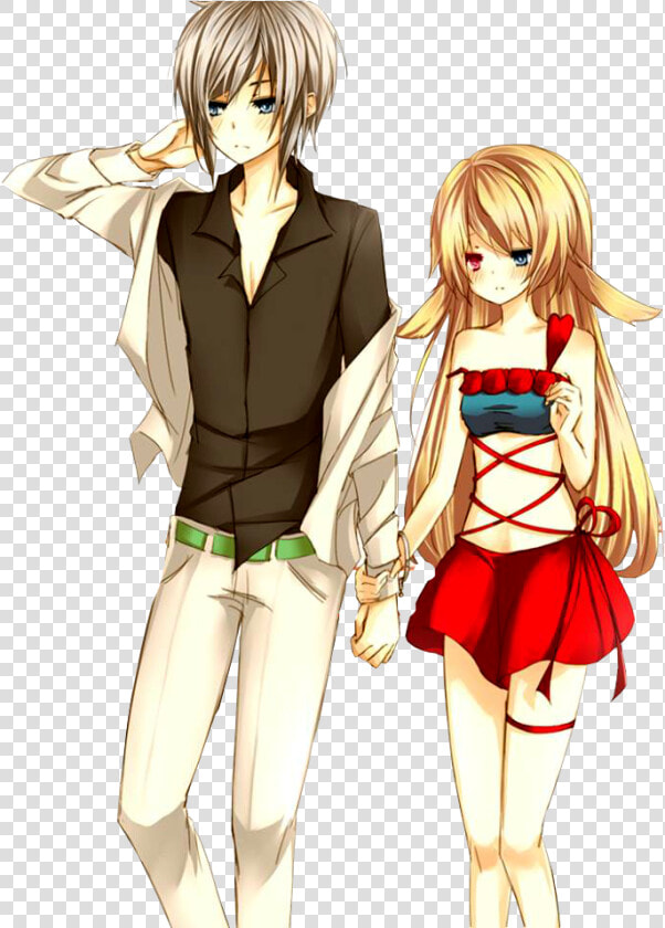 Couple Anime Png   Anime Couple Holding Hands  Transparent PngTransparent PNG