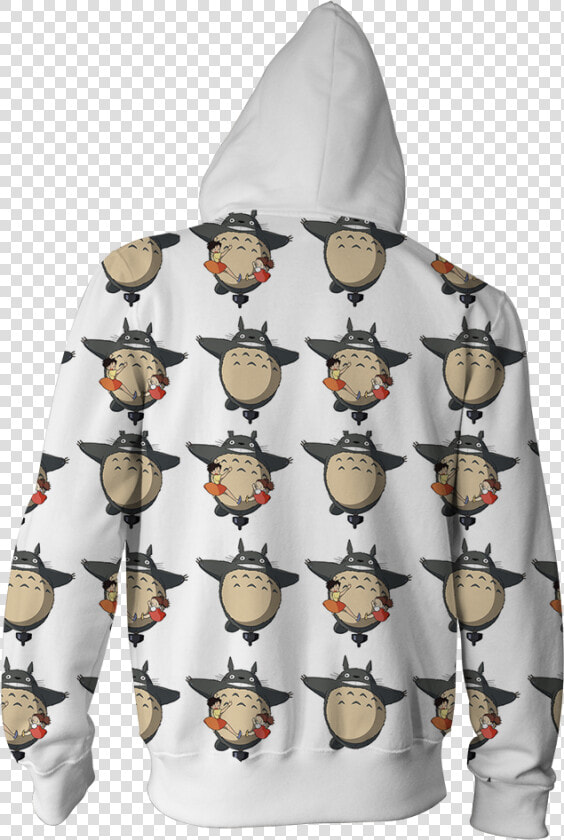 Ghibli Studio My Neighbor Totoro Seamless Zip Up Hoodie   Hoodie  HD Png DownloadTransparent PNG