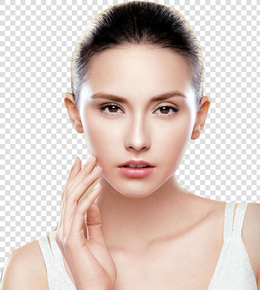 Europe And Models Foreign In Model America Clipart   Applying Cream On Face  HD Png DownloadTransparent PNG