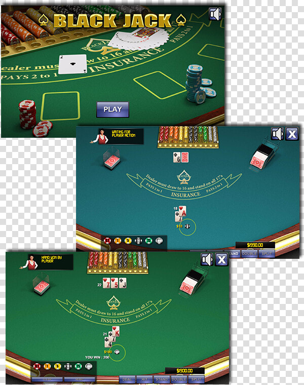 Black Jack Game Interface  HD Png DownloadTransparent PNG