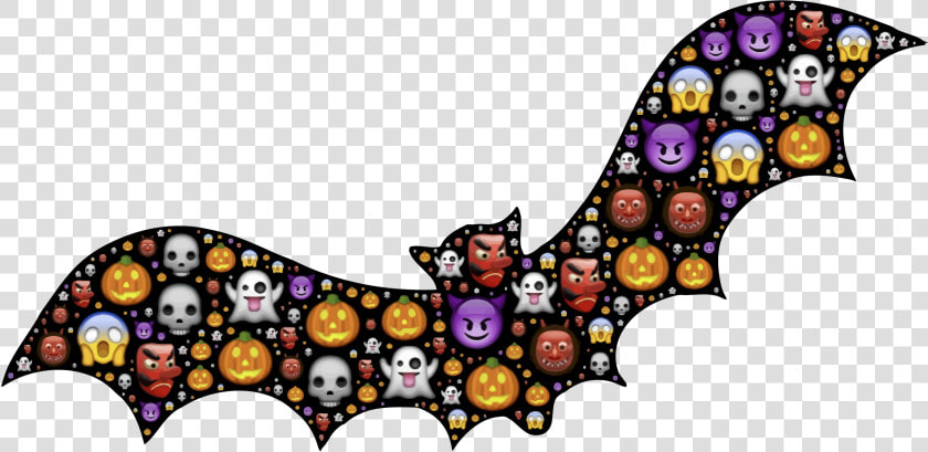 Colorful Halloween Bat Clip Arts   Halloween Bats Clipart  HD Png DownloadTransparent PNG