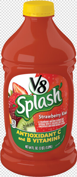 V8 Juice Strawberry Kiwi  HD Png DownloadTransparent PNG