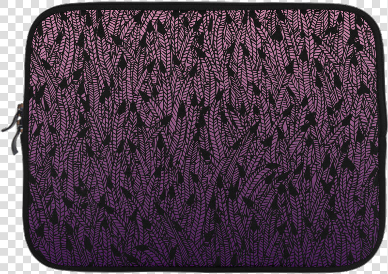 Pink Purple Ombre Feather Pattern Black Microsoft Surface   Wallet  HD Png DownloadTransparent PNG