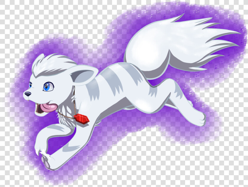 Snowcrystal The White Growlithe From The Pokemon Fanfic   Cartoon  HD Png DownloadTransparent PNG