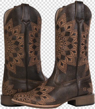 Women S All Around Square Toe Dallas Distressed Havana   Cowboy Boot  HD Png DownloadTransparent PNG