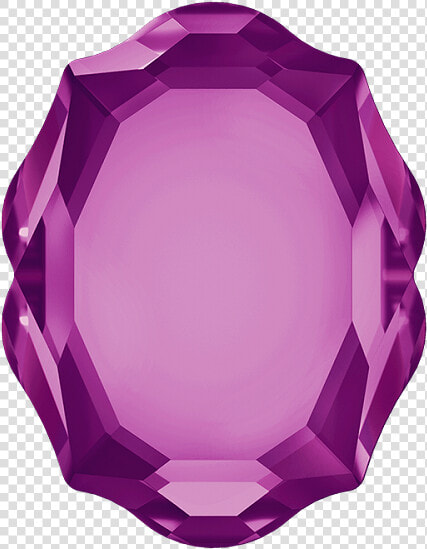 Swarovski 4142 Baroque Mirror Fancy Stone 18x14mm Amethyst   Amethyst  HD Png DownloadTransparent PNG