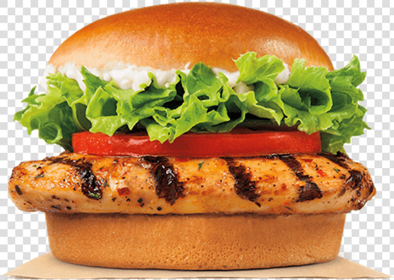 Burger King Grilled Chicken Sandwich  HD Png DownloadTransparent PNG