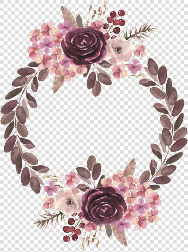 European Flower Wreath Transparent   Floribunda  HD Png DownloadTransparent PNG