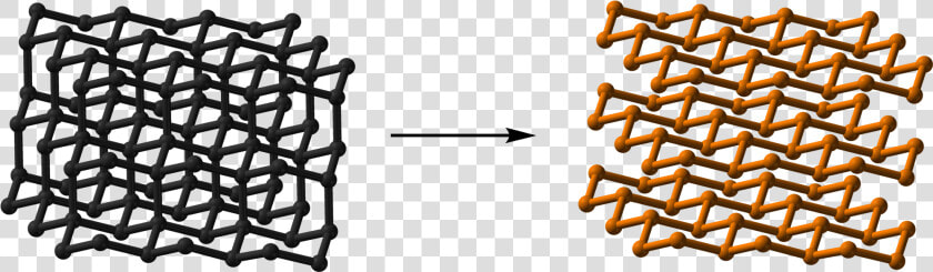 Ncn Cubic Diamond To Black Phosphorus Xtal   Black Phosphorus Structure 3d  HD Png DownloadTransparent PNG