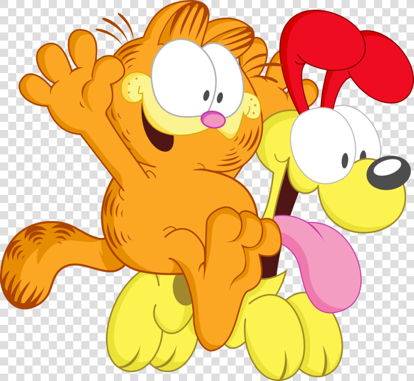 Garfield And Odie Color Outlines   Garfield Odie And Jon  HD Png DownloadTransparent PNG