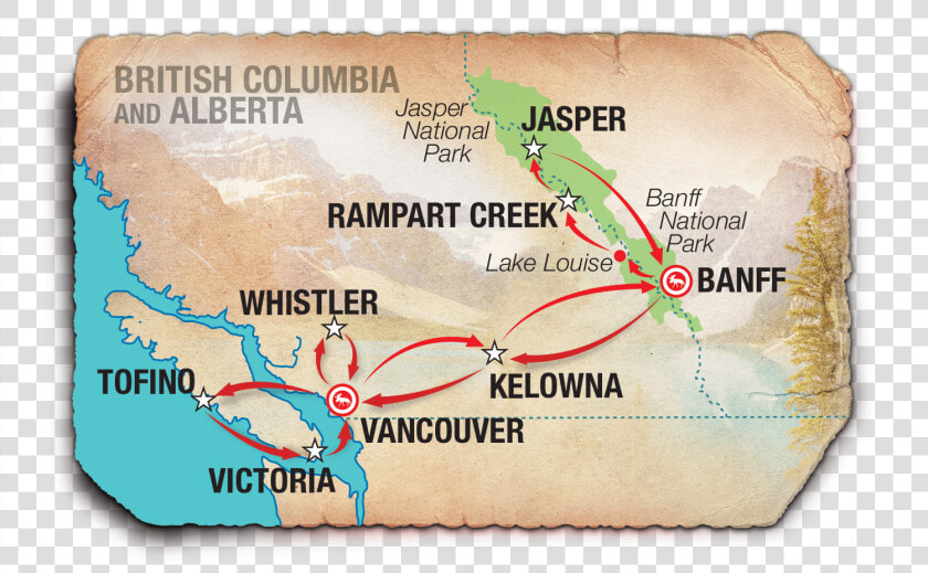 Map 2019 Widget   Best Of West Canada Road Trip  HD Png DownloadTransparent PNG