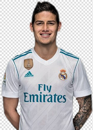  james  realmadrid  futbol  soccer  tattoo  colombia   Jersey Real Madrid 2018  HD Png DownloadTransparent PNG