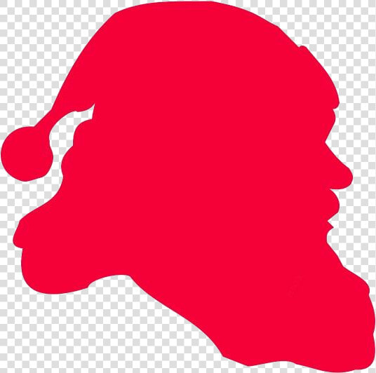 Santa Head Png Transparent Images   Santa Claus Head Silhouette  Png DownloadTransparent PNG