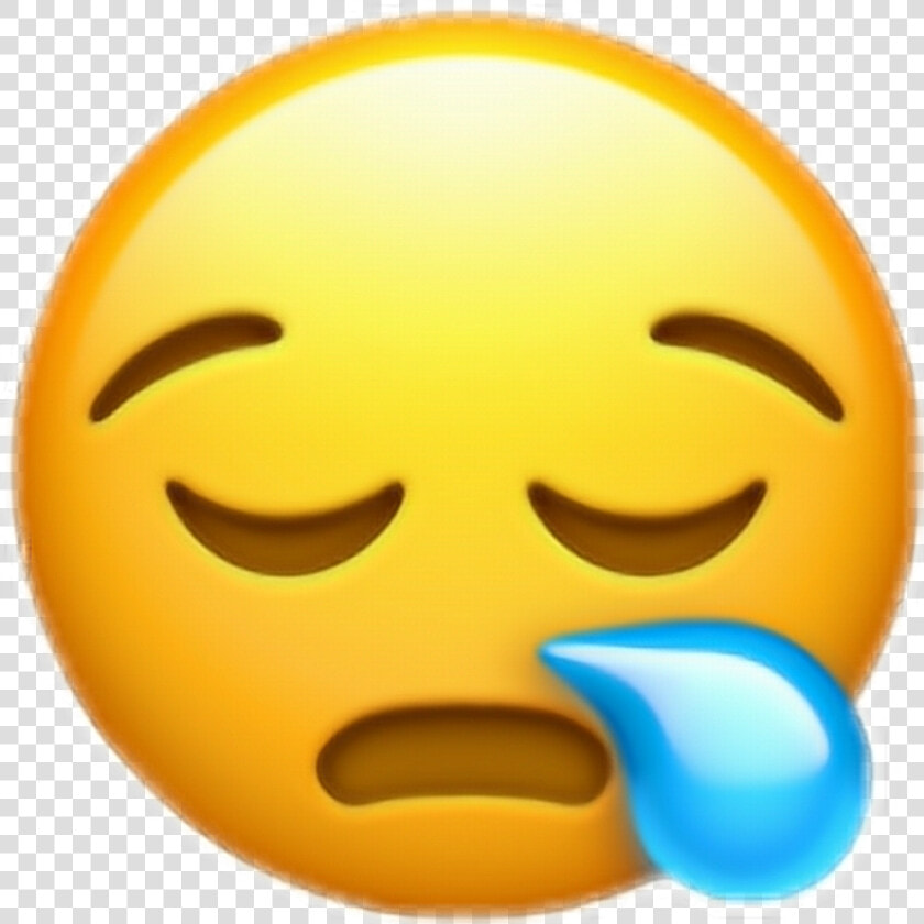 Emoji Ios Iphone Iosemoji Emojis Iphoneemoji Emojiss   Drowsy Emoji  HD Png DownloadTransparent PNG