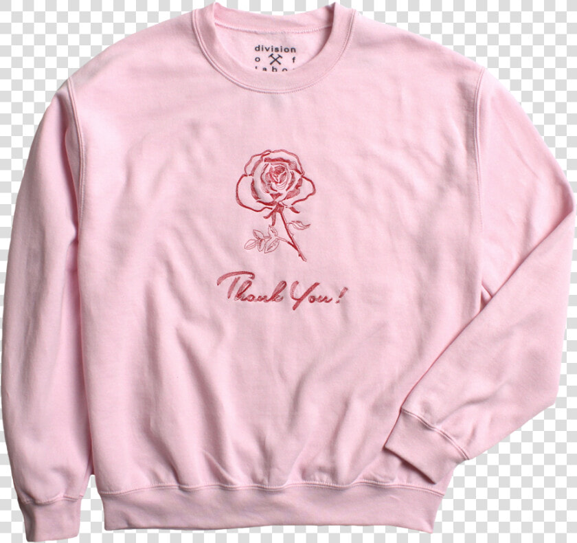 Thank You Rose Crew Neck Sweatshirt   Thank You Next Sweater  HD Png DownloadTransparent PNG