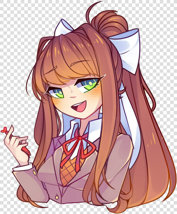  моника  monika  доки Доки Литературный Клуб  ddlc   Доки Доки Моника  HD Png DownloadTransparent PNG