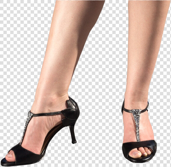 Ref1209 Black Leather Women Shoes High Heels For Corporate   Ladies Leg Shoes Png  Transparent PngTransparent PNG