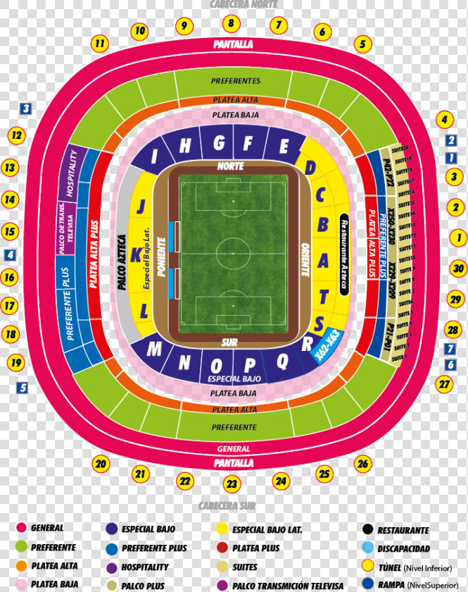 Asiento Club Estadio Azteca  HD Png DownloadTransparent PNG