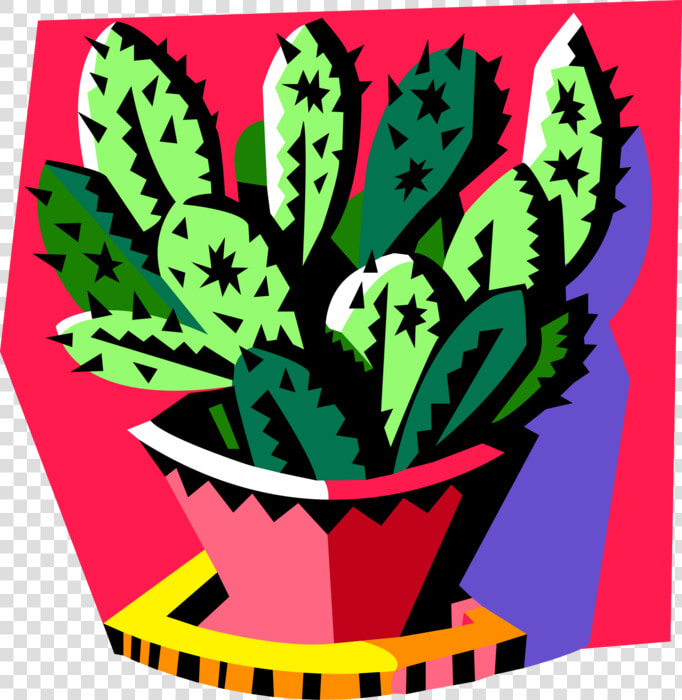 Vector Illustration Of Desert Vegetation Succulent  HD Png DownloadTransparent PNG