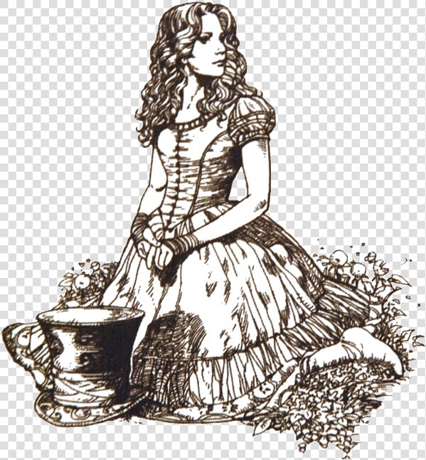 Alice And Wonderland Png   Tim Burton Alice In Wonderland Concept Art  Transparent PngTransparent PNG