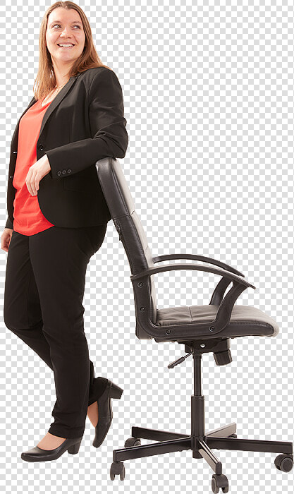 Stefanie Wegele Standing   Office Chair  HD Png DownloadTransparent PNG