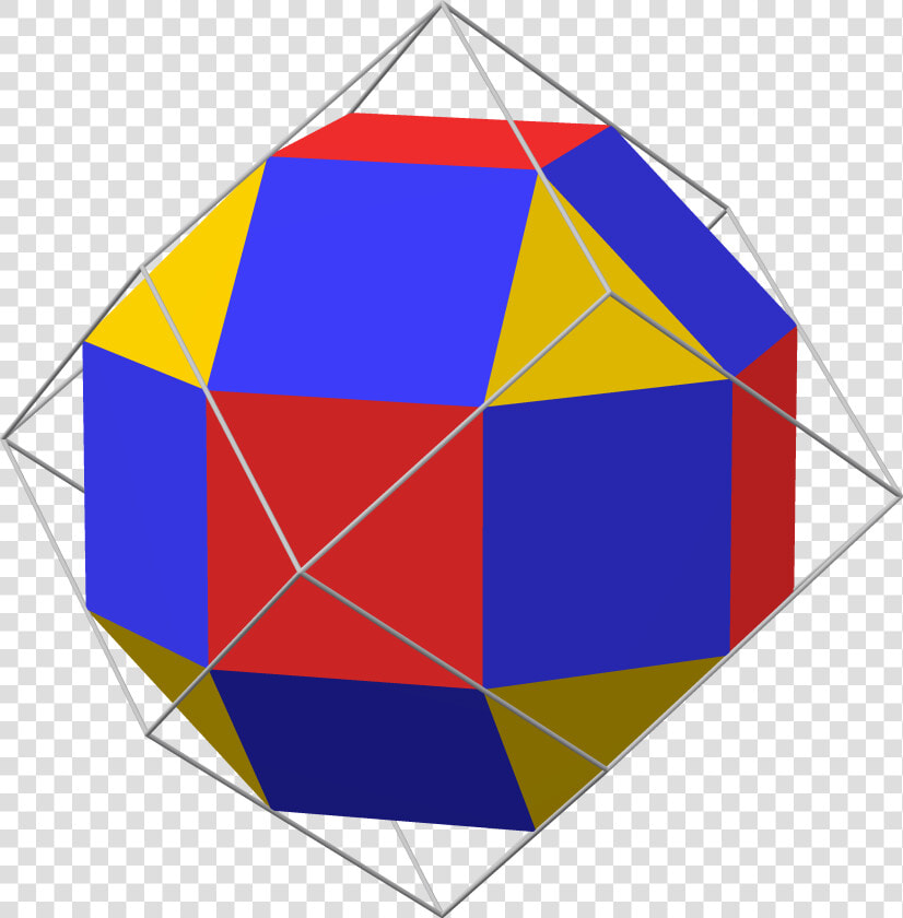 Rhombicuboctahedron In Rhombic Dodecahedron   Rhombicuboctahedron Dual Solid  HD Png DownloadTransparent PNG