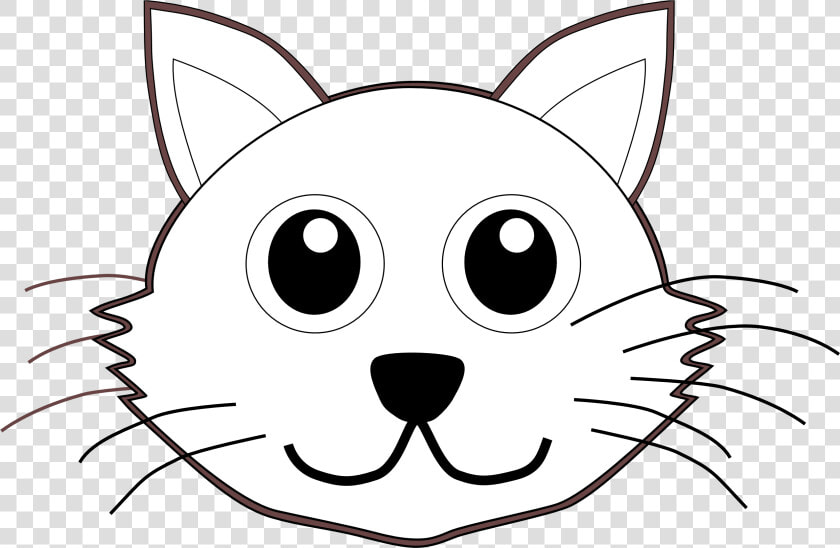 Draw A Cartoon Cat   Cat Face To Color  HD Png DownloadTransparent PNG