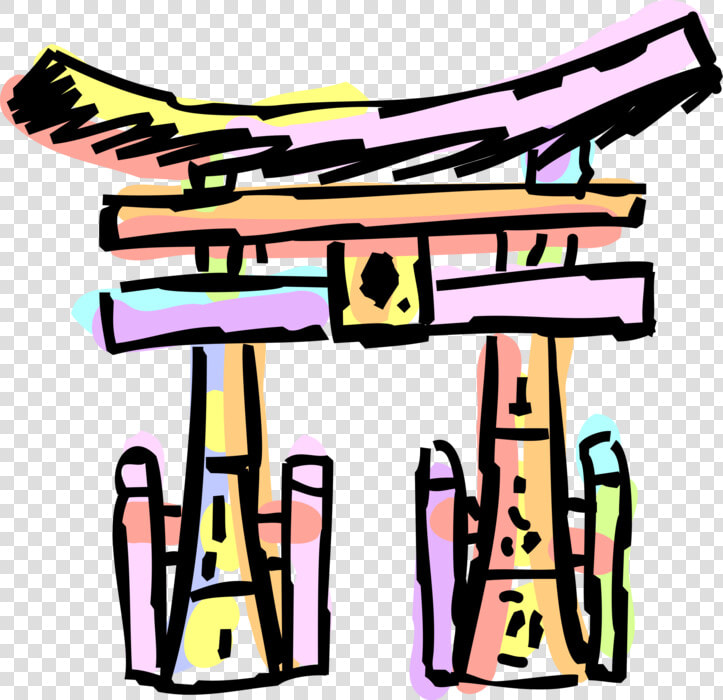 Vector Illustration Of Japanese Traditional Shinto  HD Png DownloadTransparent PNG