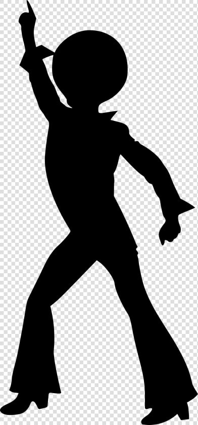 Disco Silhouette Clip Art   Disco Silhouette  HD Png DownloadTransparent PNG