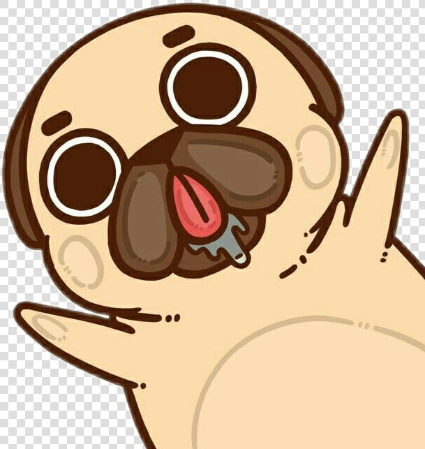 Pug Cute Dog Lovely Kawaii Ftecats   Animated Puglie Pug Gif  HD Png DownloadTransparent PNG