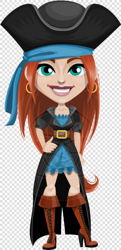 Woman Pirate Cartoon Vector Character Aka Brianna The   Female Pirate Cartoon Characters  HD Png DownloadTransparent PNG