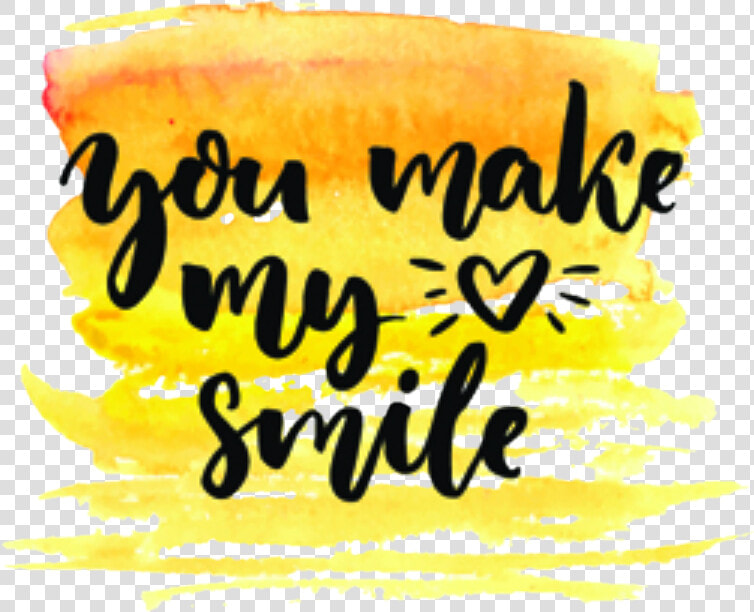 Smile Quote Tumblr Watercolor Remixit Stickers   Calligraphy  HD Png DownloadTransparent PNG